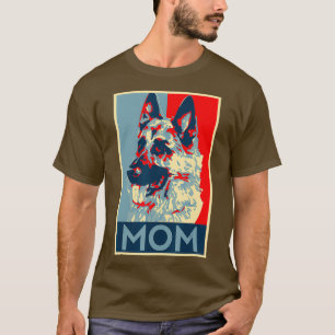 German Shepherd Mom Retro Style K Women Police K T-Shirt