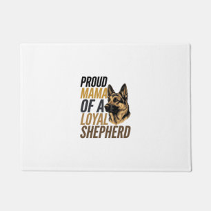 German Shepherd Mom Shirt Vintage Dog Mama Graphic Doormat