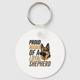 German Shepherd Mom Shirt Vintage Dog Mama Graphic Keychain