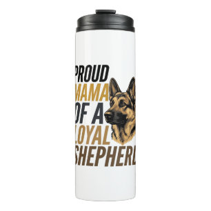 German Shepherd Mom Shirt Vintage Dog Mama Graphic Thermal Tumbler