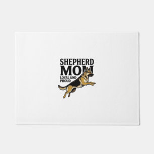 German Shepherd Mom Shirt Vintage Engraving Dog Lo Doormat