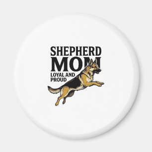 German Shepherd Mom Shirt Vintage Engraving Dog Lo Magnet