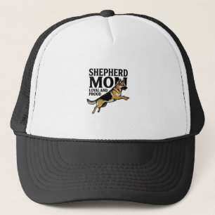 German Shepherd Mom Shirt Vintage Engraving Dog Lo Trucker Hat