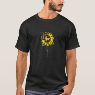 German Shepherd Mom Sunflower Shepherd  Dog Mom Ma T-Shirt