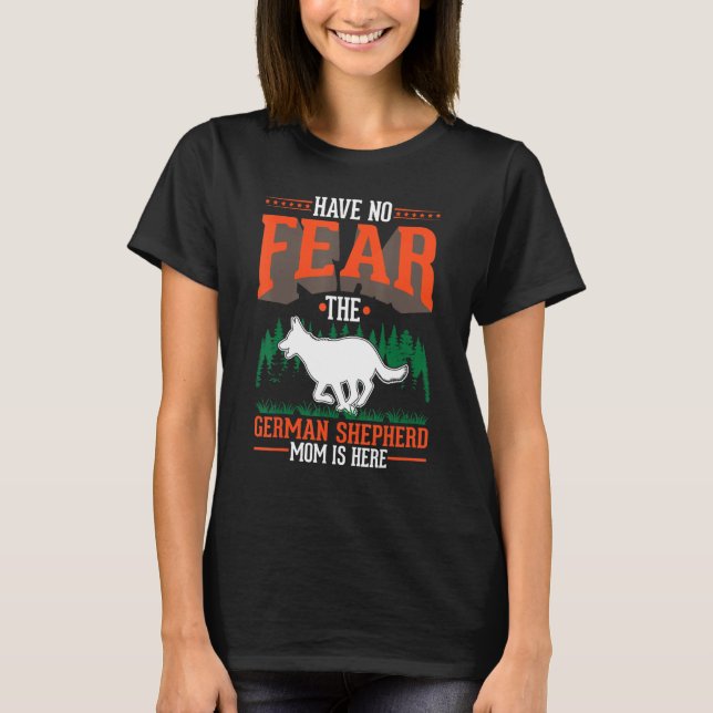 German Shepherd Mom T-Shirt (Front)