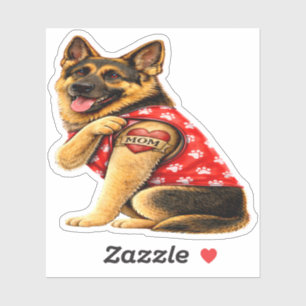 German Shepherd Mom Tattoo