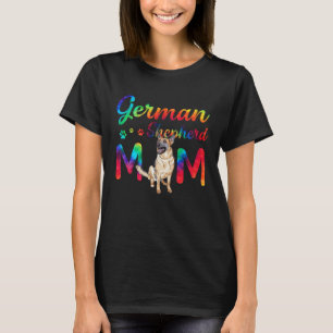 German Shepherd Mom Tie Dye Dog Mom Mothers Day T-Shirt