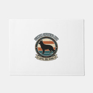 German Shepherd Mom Vintage Dog Lover Tee_1 Doormat