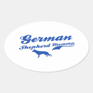 German Shepherd Mommy Oval Sticker