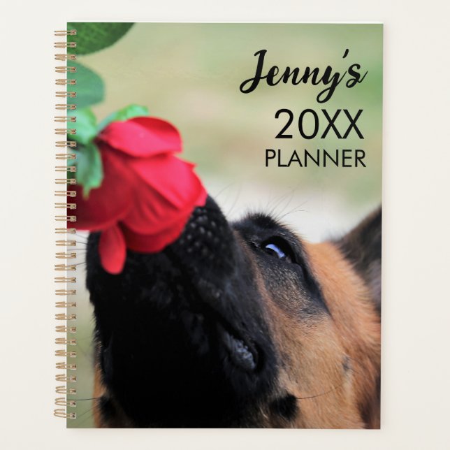 German Shepherd Monthly Planner Book (Front)