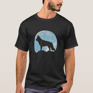 German Shepherd  Moon T-Shirt
