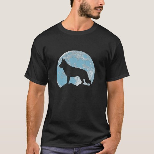 German Shepherd Moon T-Shirt