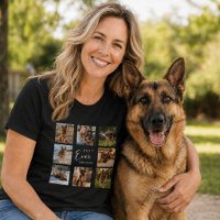 German Shepherd Mother GSD mom photo collage black