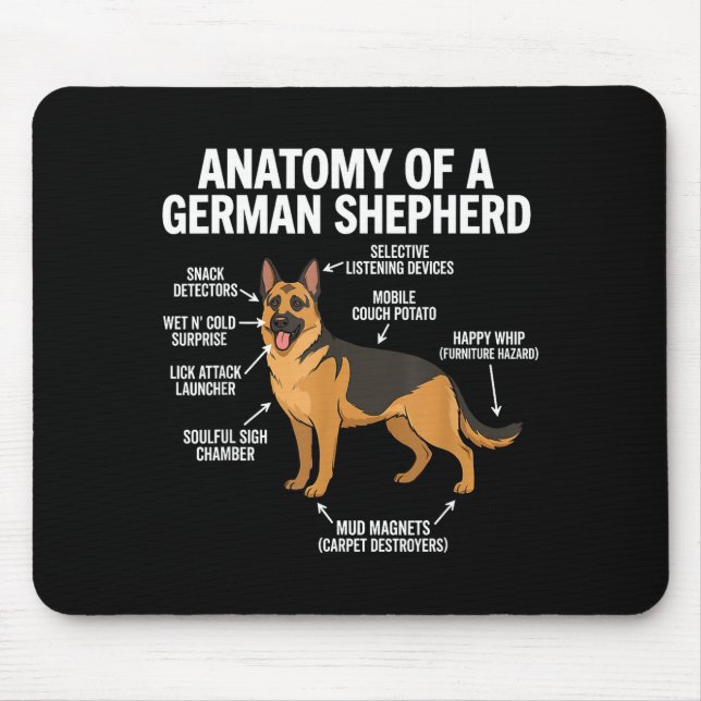 German Shepherd  Mouse Pad (Front)