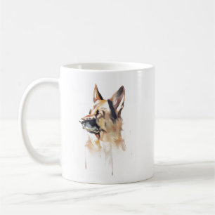 German Shepherd Mug, Dog Mom Coffee Cup