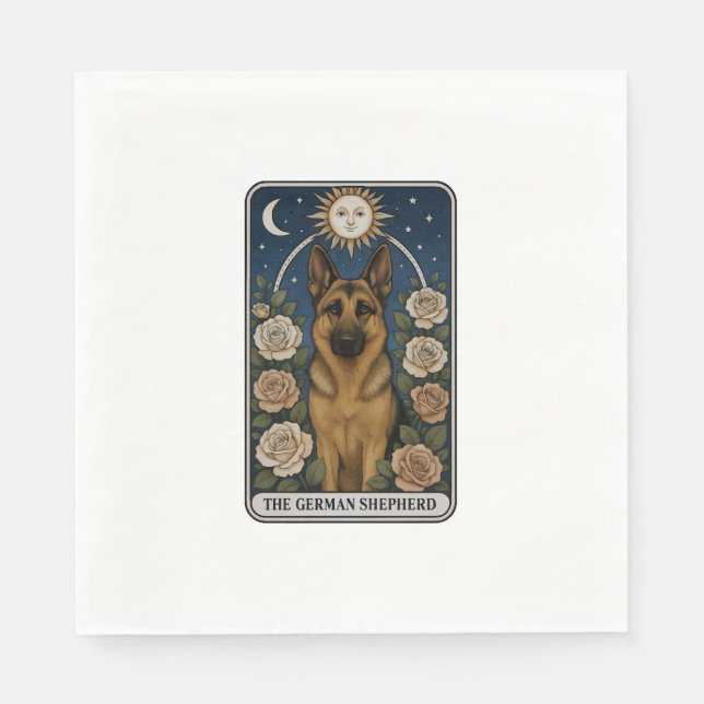 German Shepherd Napkin (Front)