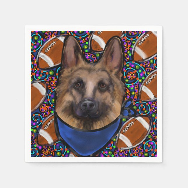 German Shepherd Napkin (Front)
