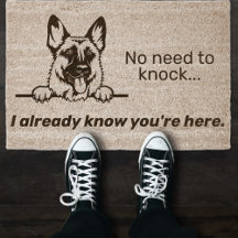 German Shepherd No Need to Knock