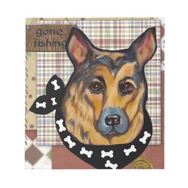 GERMAN SHEPHERD NOTEPAD (Front)
