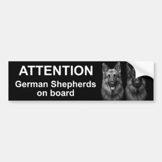 German shepherd on board sticker