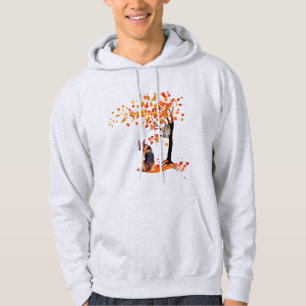 German Shepherd Owl And Fall Tree Dog Owner Autumn Hoodie