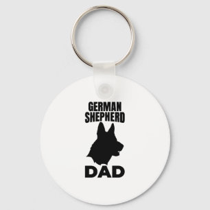 German Shepherd Papa Keychain