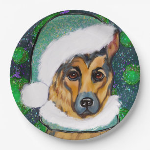 GERMAN SHEPHERD   PAPER PLATE