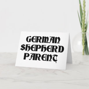 german shepherd parent card