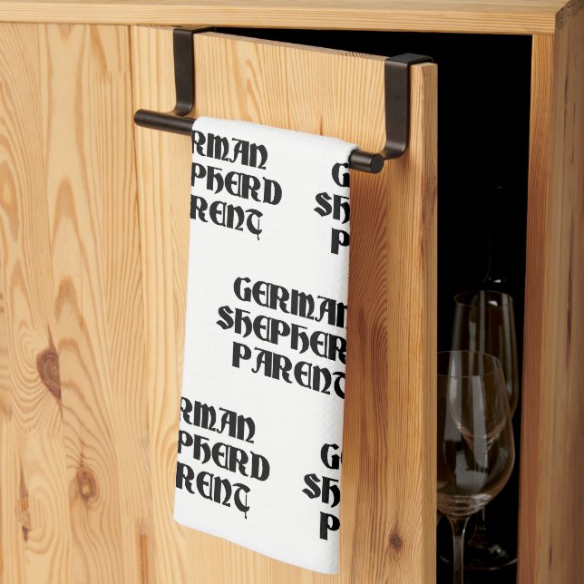 german shepherd parent kitchen towel (Thirds Fold)