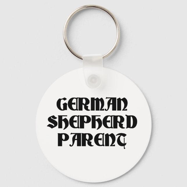 german shepherd parent.png keychain (Front)