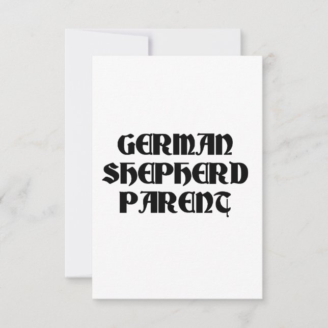 german shepherd parent thank you card (Front)