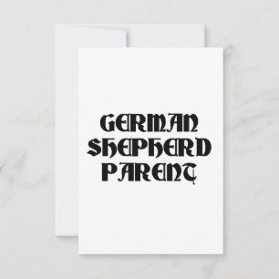 german shepherd parent thank you card