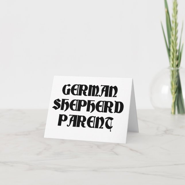 german shepherd parent thank you card (Front)