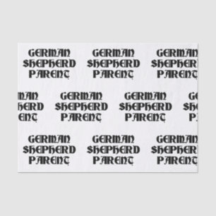 german shepherd parent tissue paper