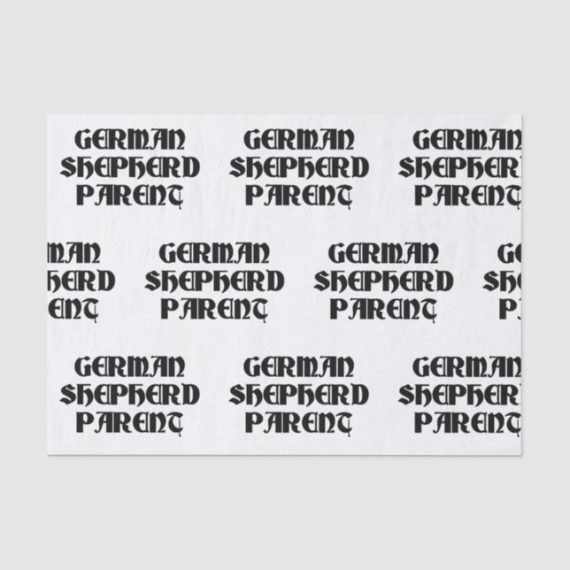 german shepherd parent tissue paper (Front)