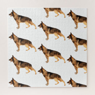German shepherd Pattern  Jigsaw Puzzle