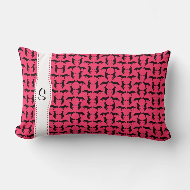 German Shepherd Pattern Lumbar Pillow (Front)
