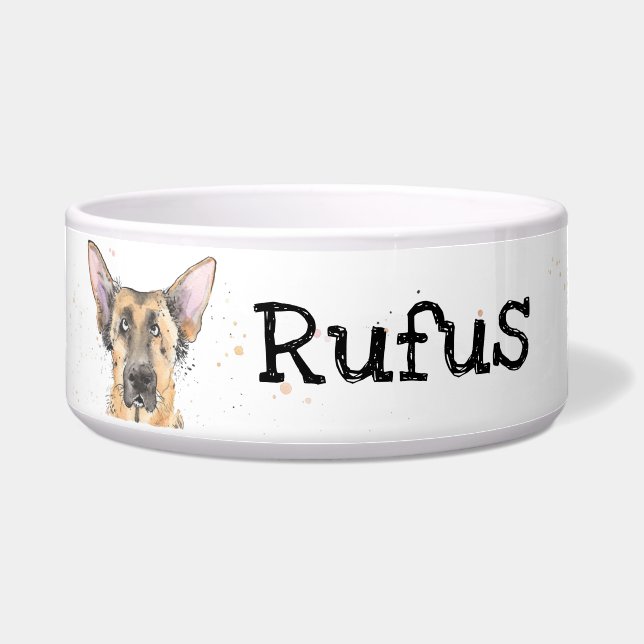 German Shepherd personalized Alsatian named dog (Front)