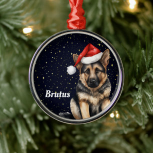 German Shepherd Personalized Christmas Ornament