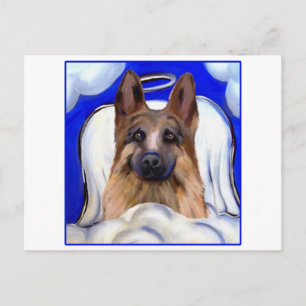 German Shepherd PET ANGEL Postcard