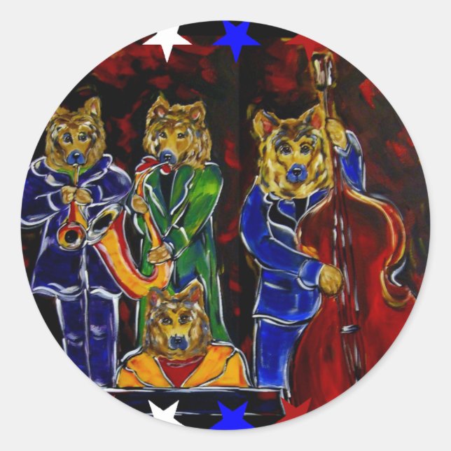 German Shepherd Pet Idol Classic Round Sticker (Front)