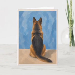 German Shepherd Pet Sympathy Card