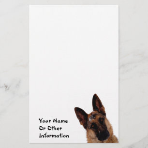 German Shepherd Photo Personalized Stationary Stationery
