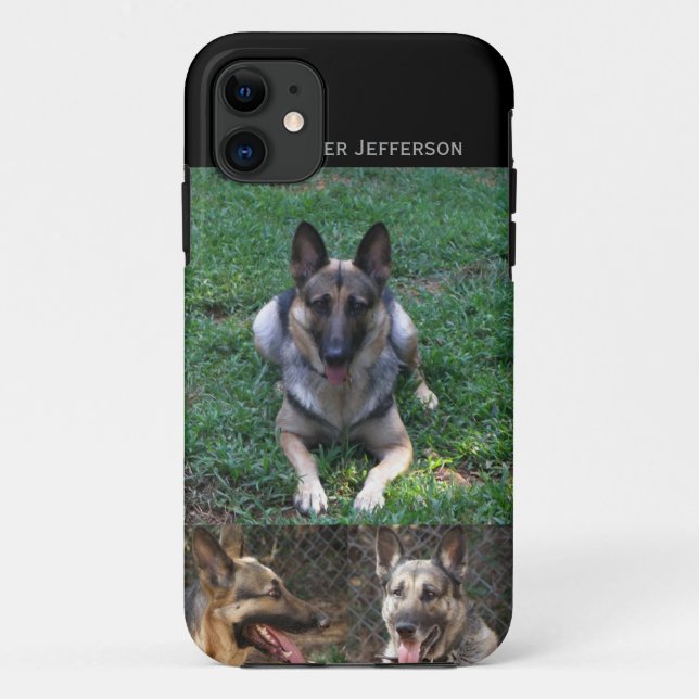 German Shepherd: Picture Collage Case-Mate iPhone Case (Back)