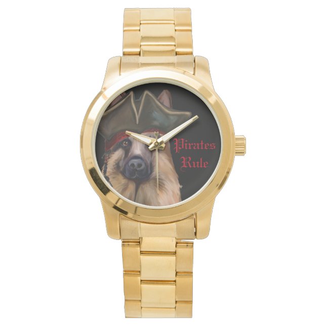 GERMAN SHEPHERD PIRATE WATCH (Front)