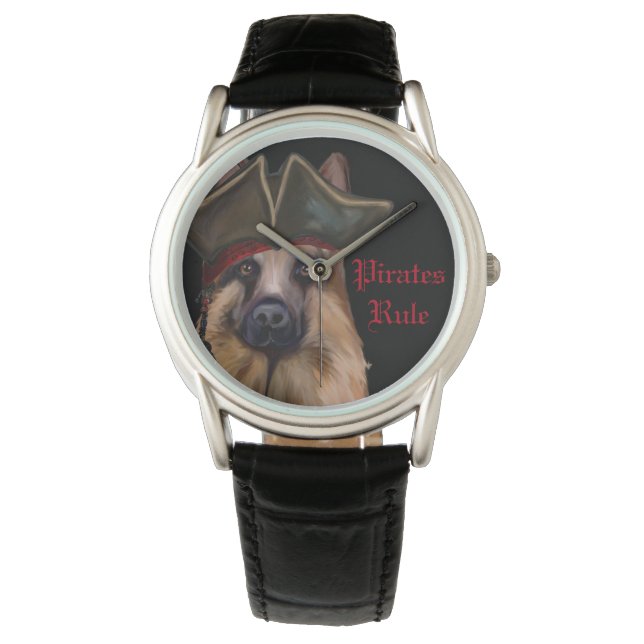 GERMAN SHEPHERD PIRATE WATCH (Front)
