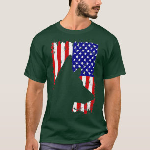 German Shepherd police dog k9 USA Flag Premium T-Shirt