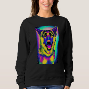 German Shepherd Pop Art Premium Sweatshirt