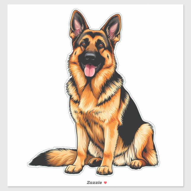 German Shepherd Portrait (Sheet)
