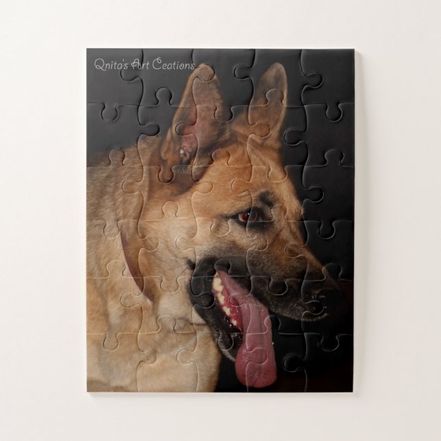German Shepherd Portrait Jigsaw Puzzle (Vertical)